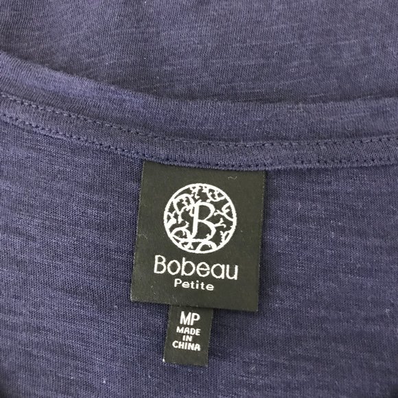 Bobeau Crop Top | Navy | MP - Picture 6 of 7